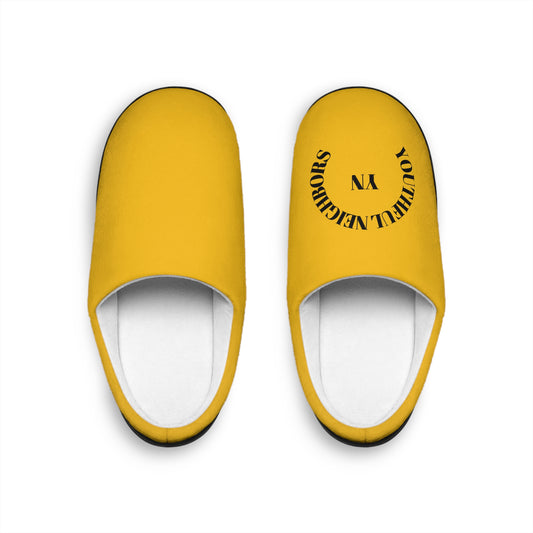 Youthful Neighbors Yellow Indoor Slippers for Men
