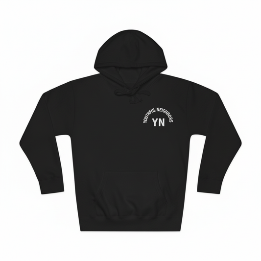 Youthful Neighbors Fleece Hoodie - Black