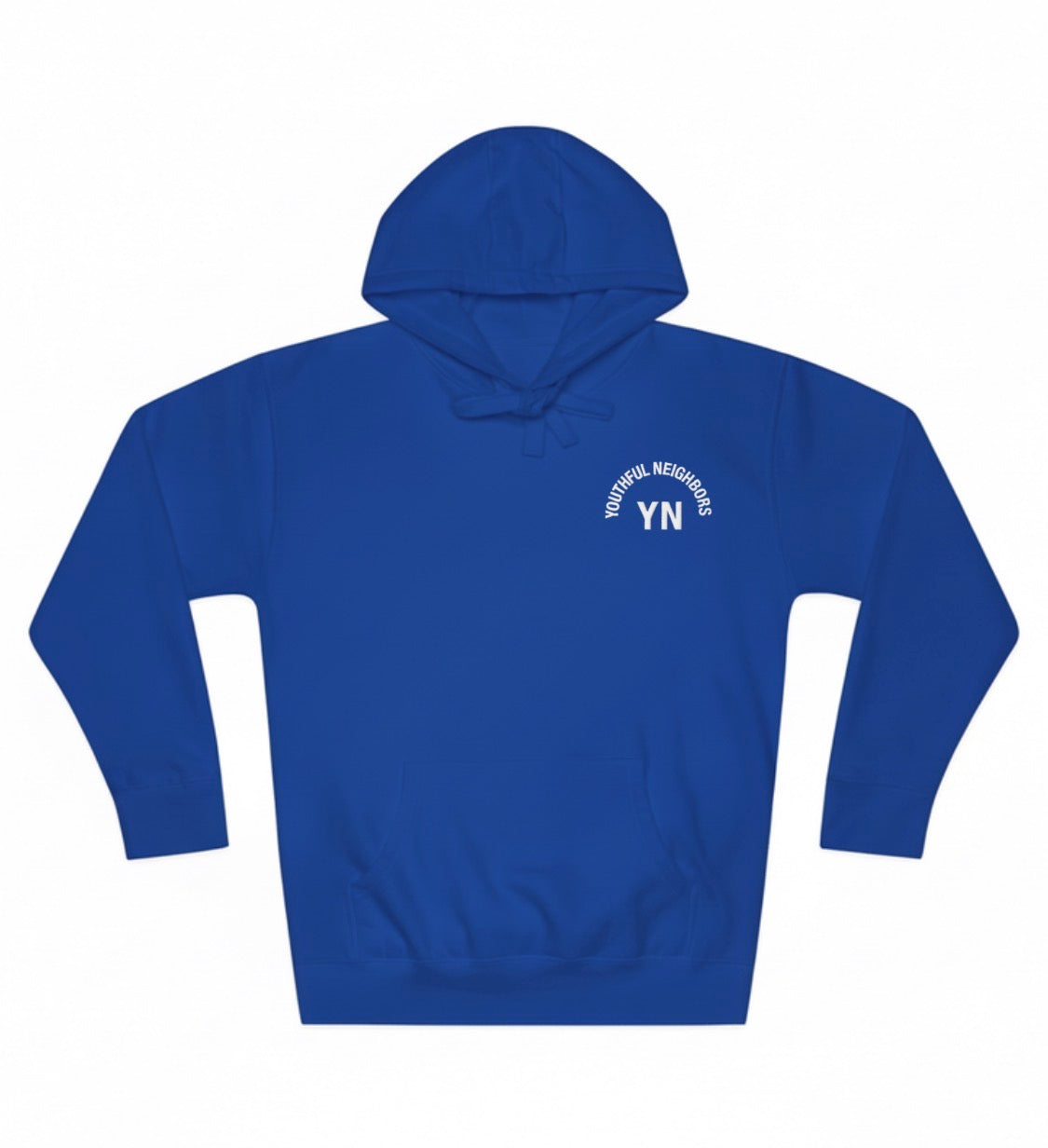 Youthful Neighbors Fleece Hoodie - Royal Blue