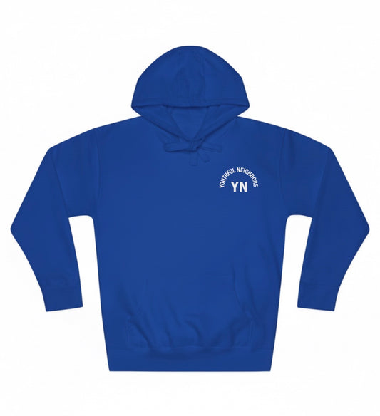 Youthful Neighbors Fleece Hoodie - Royal Blue