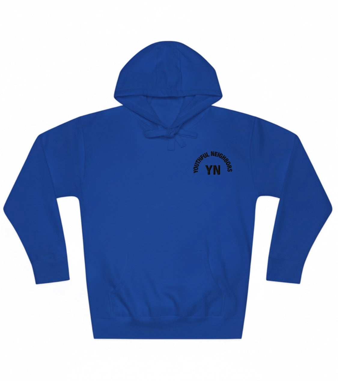 Youthful Neighbors Fleece Hoodie - Royal Blue